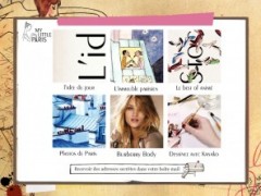 Application My Little Paris sur iPad Application My Little Paris sur iPad