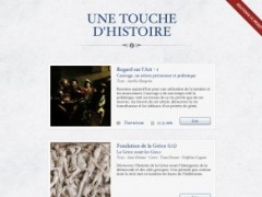 Application iPad : Une Touche d’Histoire Application iPad : Une Touche d’Histoire