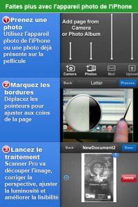 Application Scanner Pro sur iPhone