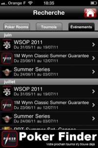 appli gratuite Poker Finder