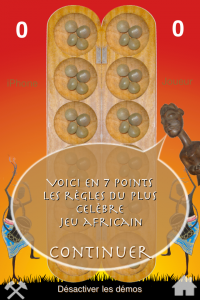 Awalé jeu sur iPhone
