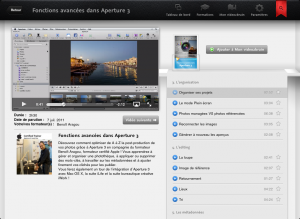 Application video2brain sur iPad