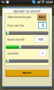 Alcootest sur Android