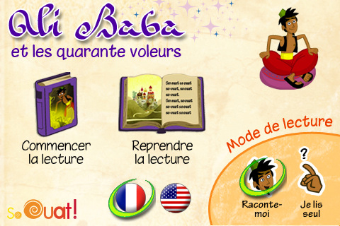 Application Ali Baba et les Quarante Voleurs sur iPad