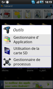 applications astro gestionnaire de fichiers sur Android