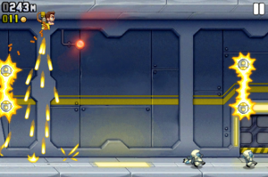 Jeu Jetpack Joyride sur iPhone