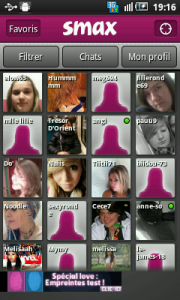 Application Smax sur Android