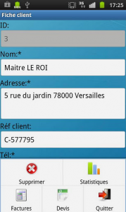 Application Invoice Pro Manager sur Android