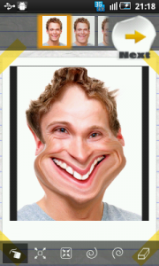 Appli Face Effects sur Android