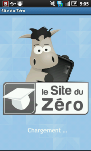 application android site du zero