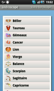 Horoscope Quotidien 2012 android