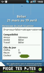 Horoscope Quotidien 2012 android