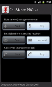 Call&Note Recorder Mailer PRO