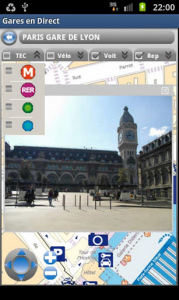 Gares en Direct application android