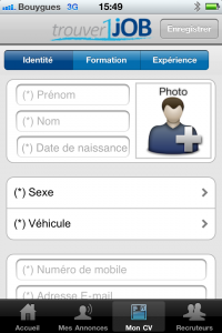 trouver un job application android