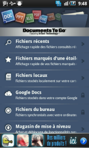 Documents to go Android