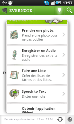 Evernote android