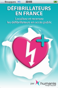 Défibrillateurs en France iphone
