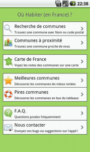 Où Habiter en France ? application Android