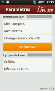 application android linxo