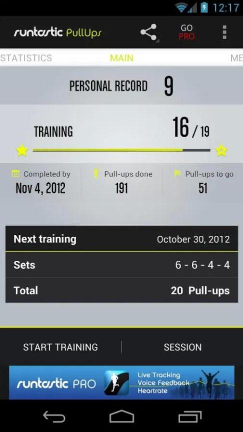 Runtastic Pull Ups