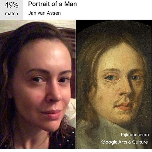 Google Arts & Culture Alyssa Milano Instagram