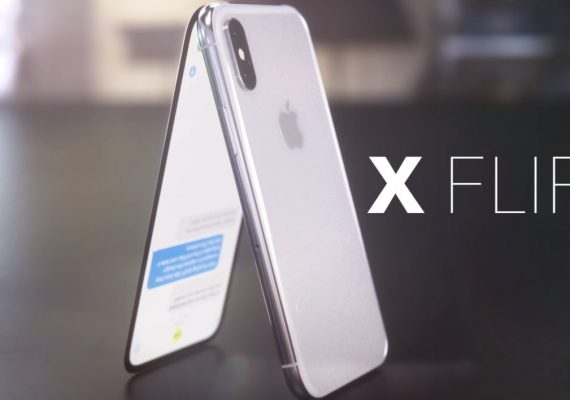 iPhone X Flip smartphone à clapet concept