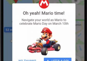 Google Maps Mario