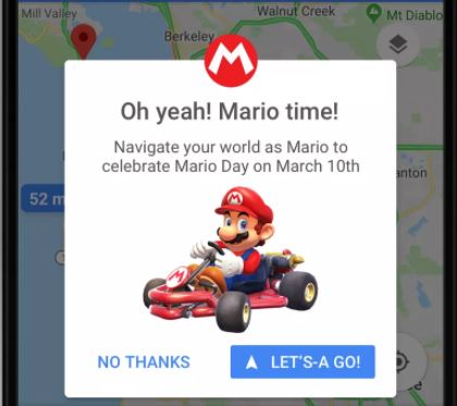 Google Maps Mario