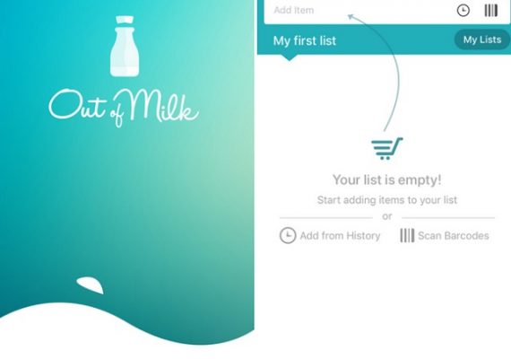 Out of Milk application mobile liste courses