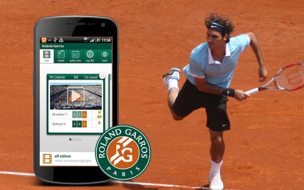 Roland Garros application mobile