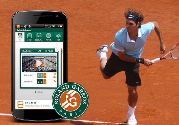 Roland Garros application mobile