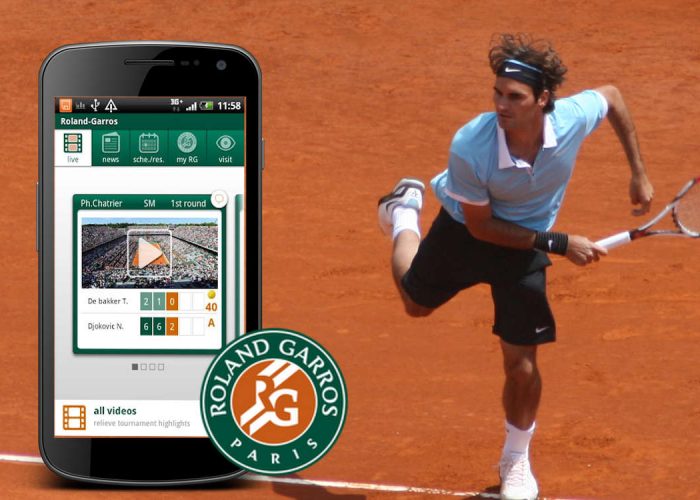 Roland Garros application mobile