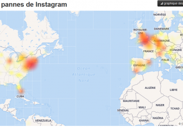 Panne d'Instagram en Europe et EU